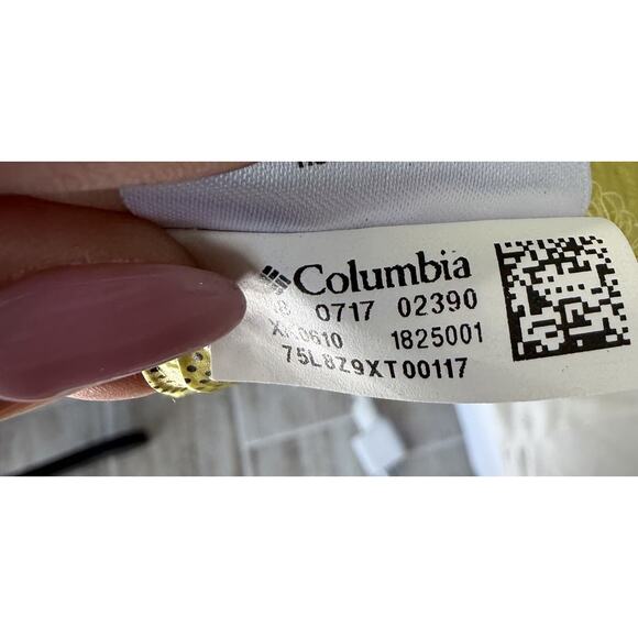 Columbia Womens Omni Heat Windbreaker Yellow Nylon Jacket Outdoors Hiking Large - Picture 4 of 7